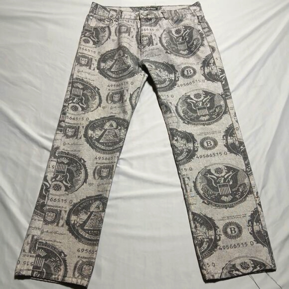 Men's Graphic Straight Jeans